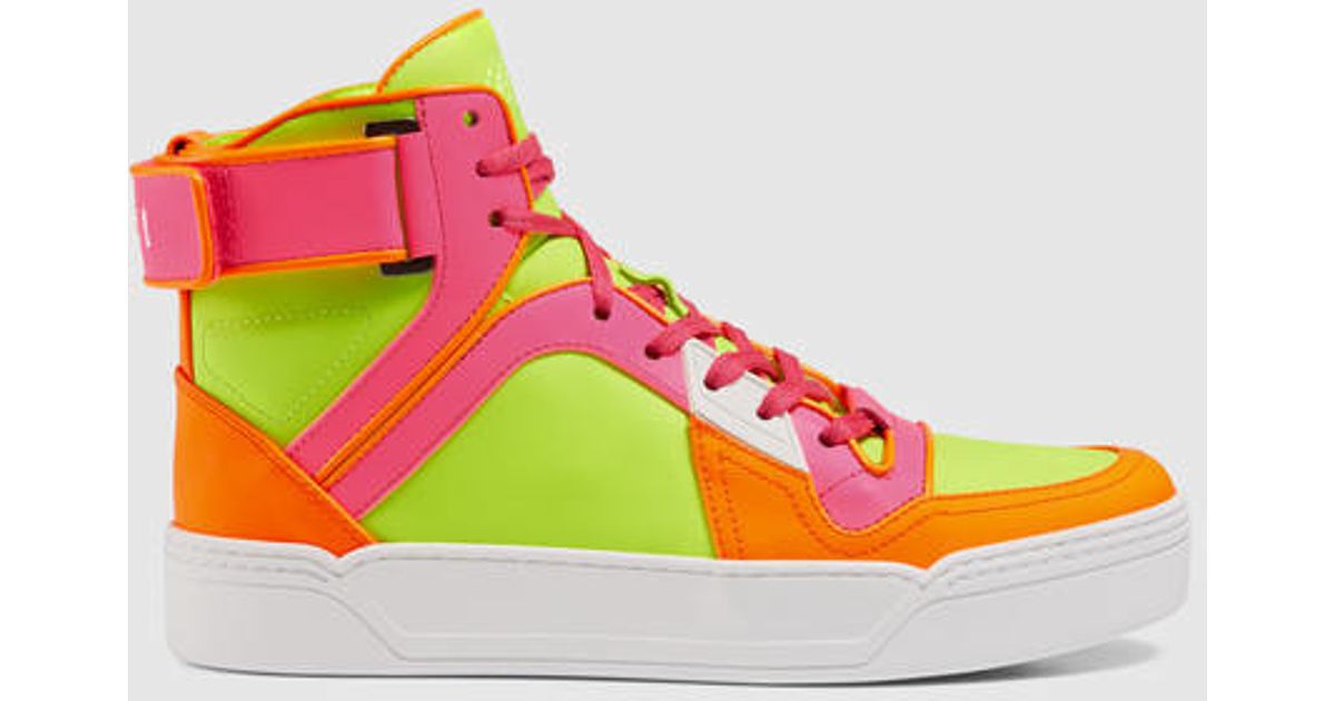 neon high top sneakers