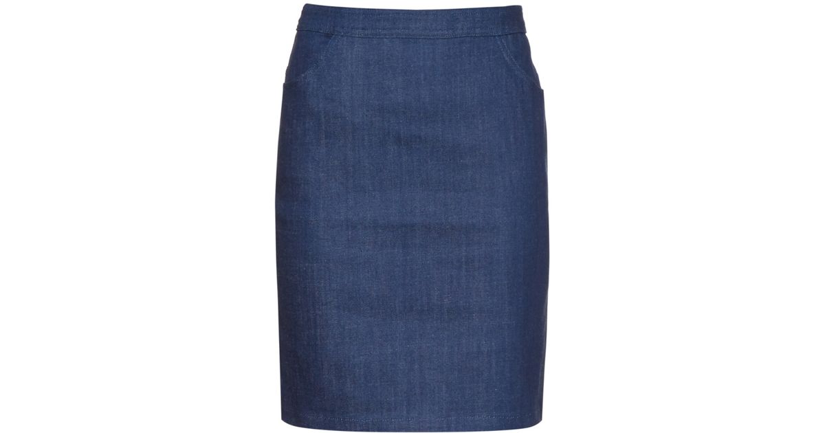 stretch jeans skirt