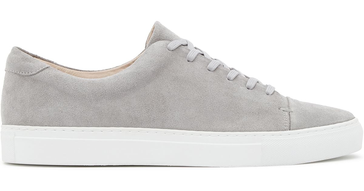 Reiss Dan Suede Lace-up Sneakers in Light Grey (Gray) for Men | Lyst