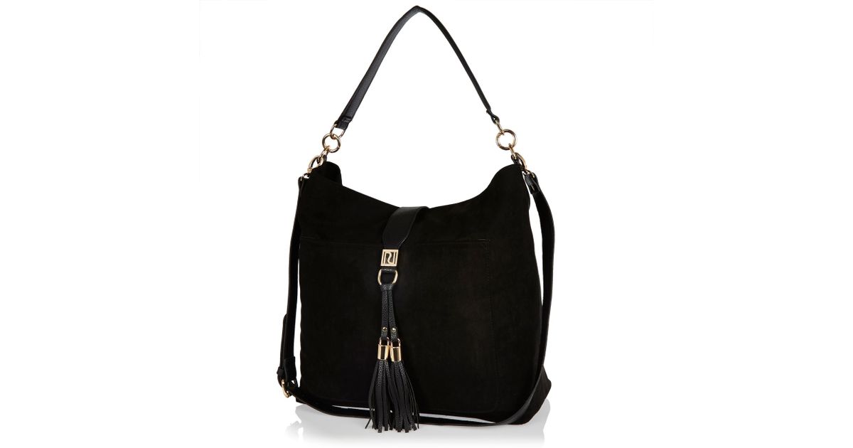black tassel handbag