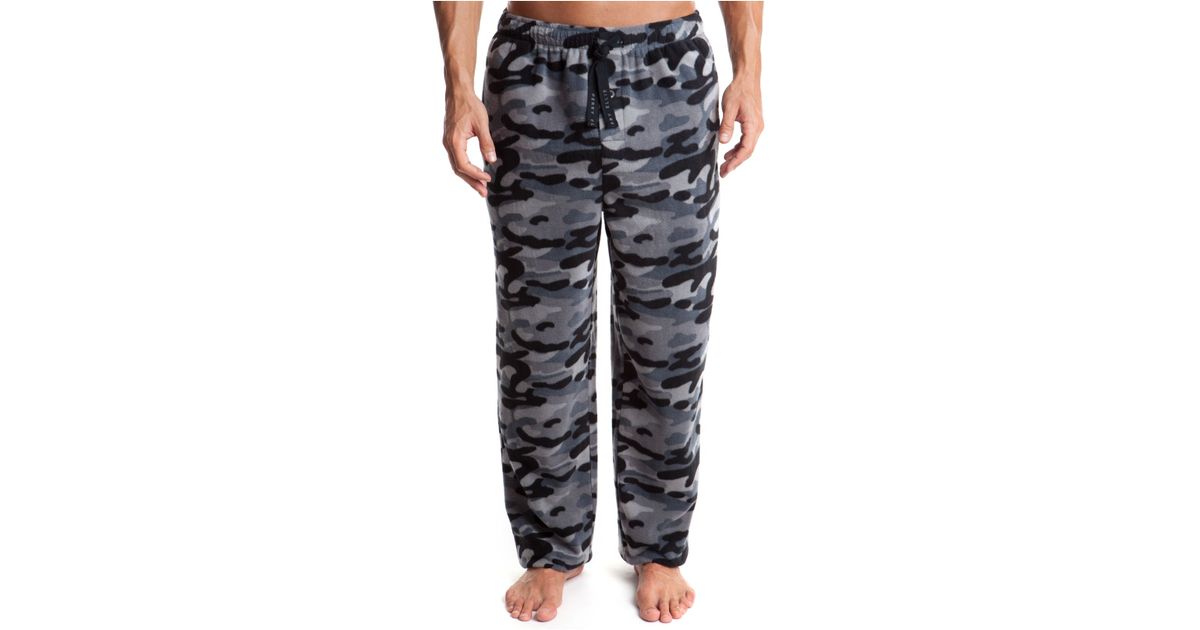 mens camo fleece lounge pants