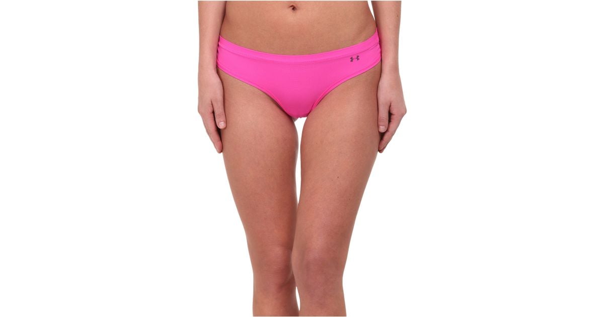 Under Armour Pure Stretch Sheer Thong in Pink
