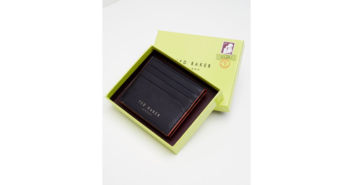 Ted Baker Contrast Edge Card Holder in Navy (Blue) for Men Lyst