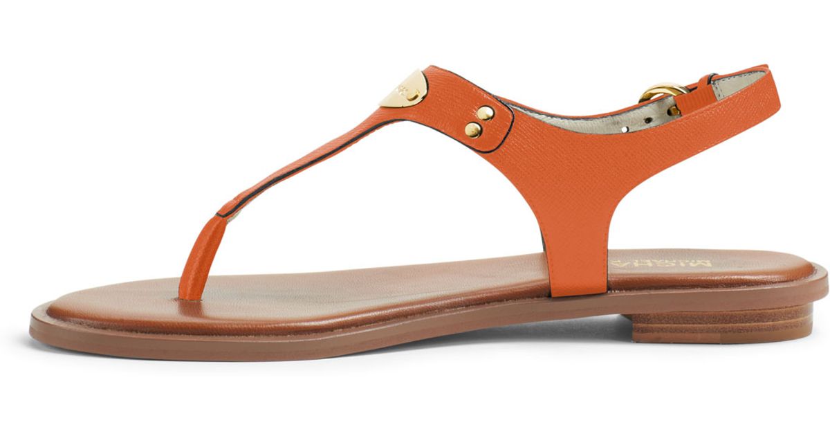 michael kors orange sandals