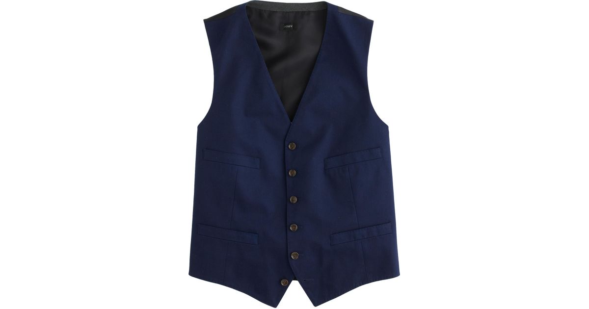 J.Crew Ludlow Suit Vest In Italian Chino in Blue for Men - Lyst