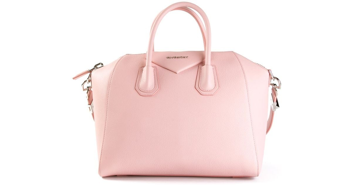 Sports Shoes D1105 08d76 Pink Bag Dzairmag Genuine Shoes 0b4dc E93ca Lyst Givenchy Antigona Small Tote Bag In Pink