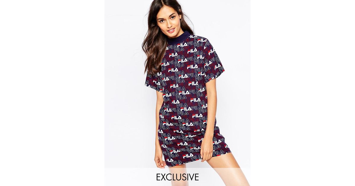 t shirt dress fila
