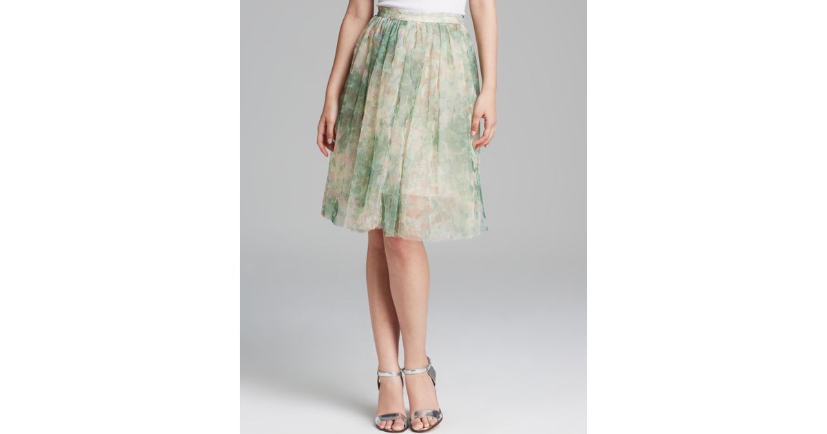 connection rtv skirt florida bloom in green lyst connection rtv skirt florida bloom in green lyst