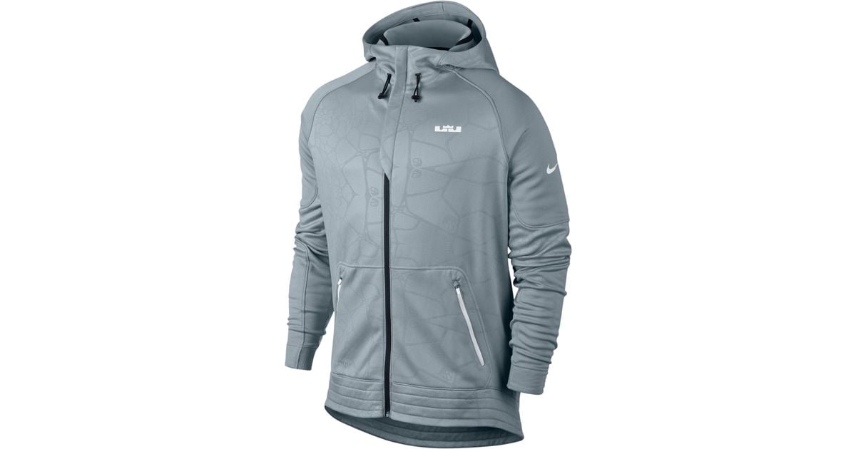 Nike Lebron Dna Elite Therma-fit Hoodie in Gray for Men | Lyst