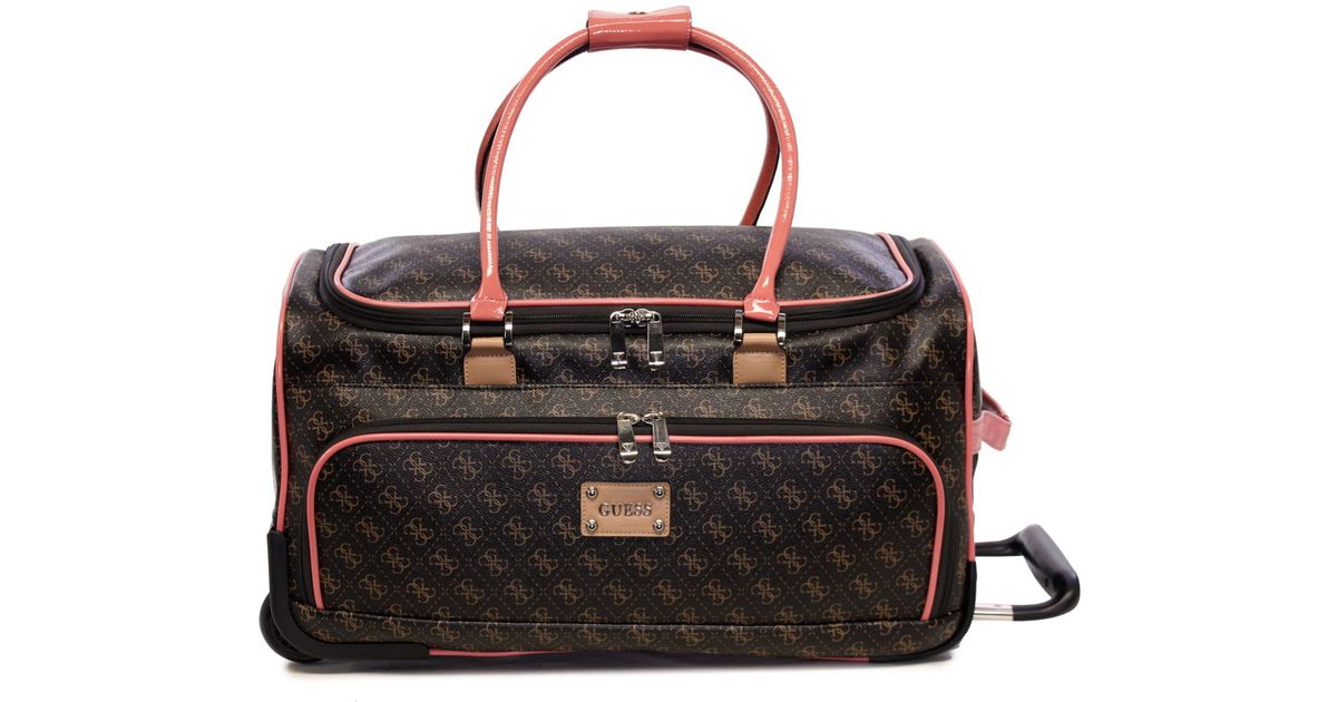 guess leather duffle bag