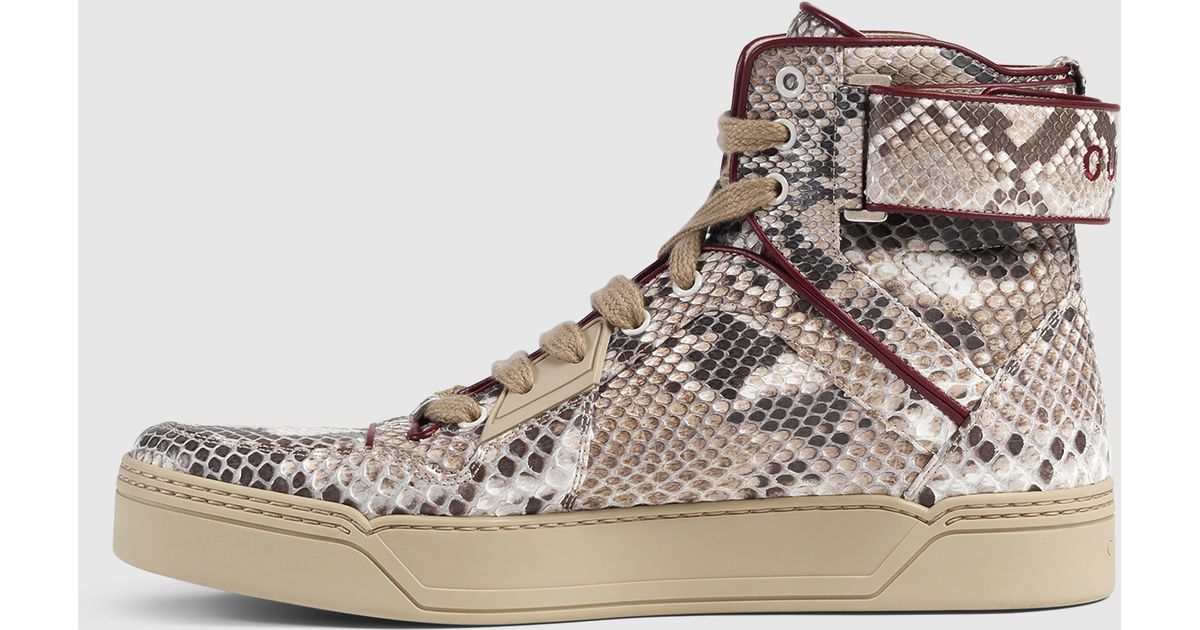 gucci python high tops