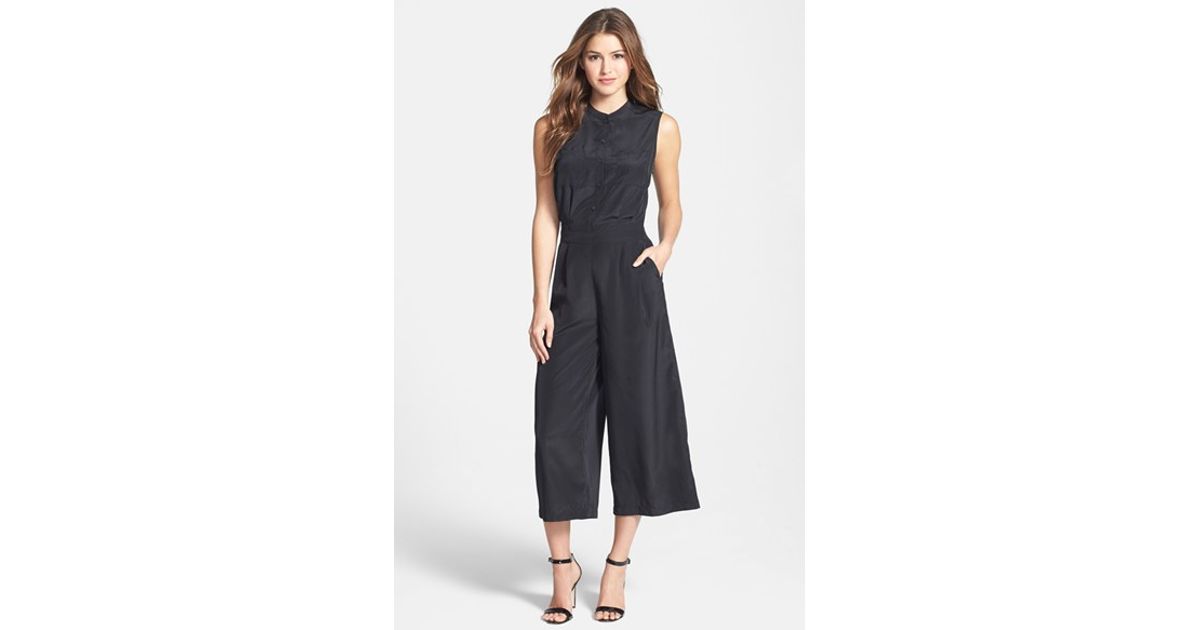 wide leg crop jumpsuit