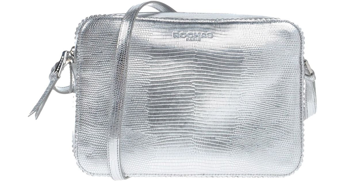 silver cross over bag