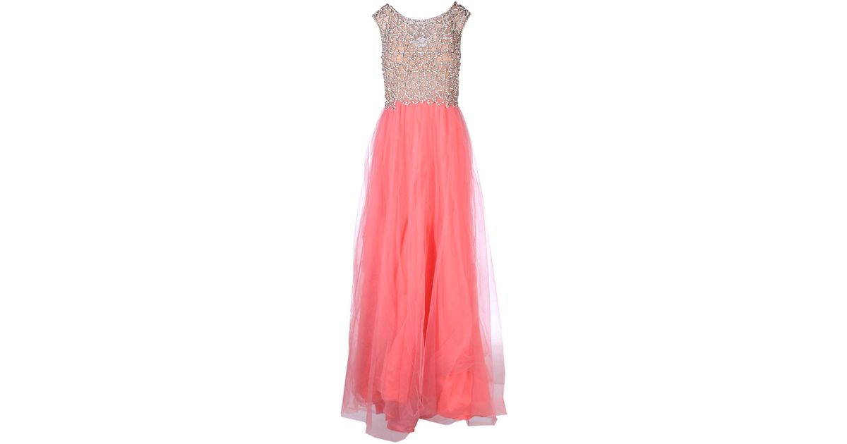 forever unique coral dress