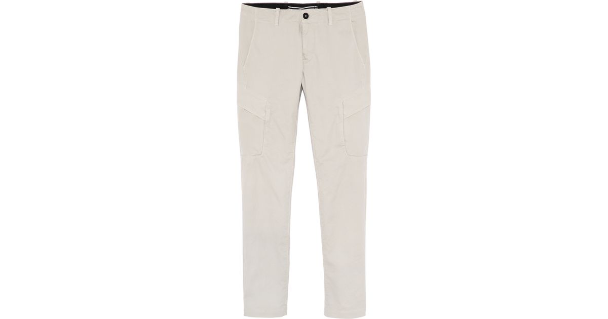 stone island beige cargo pants