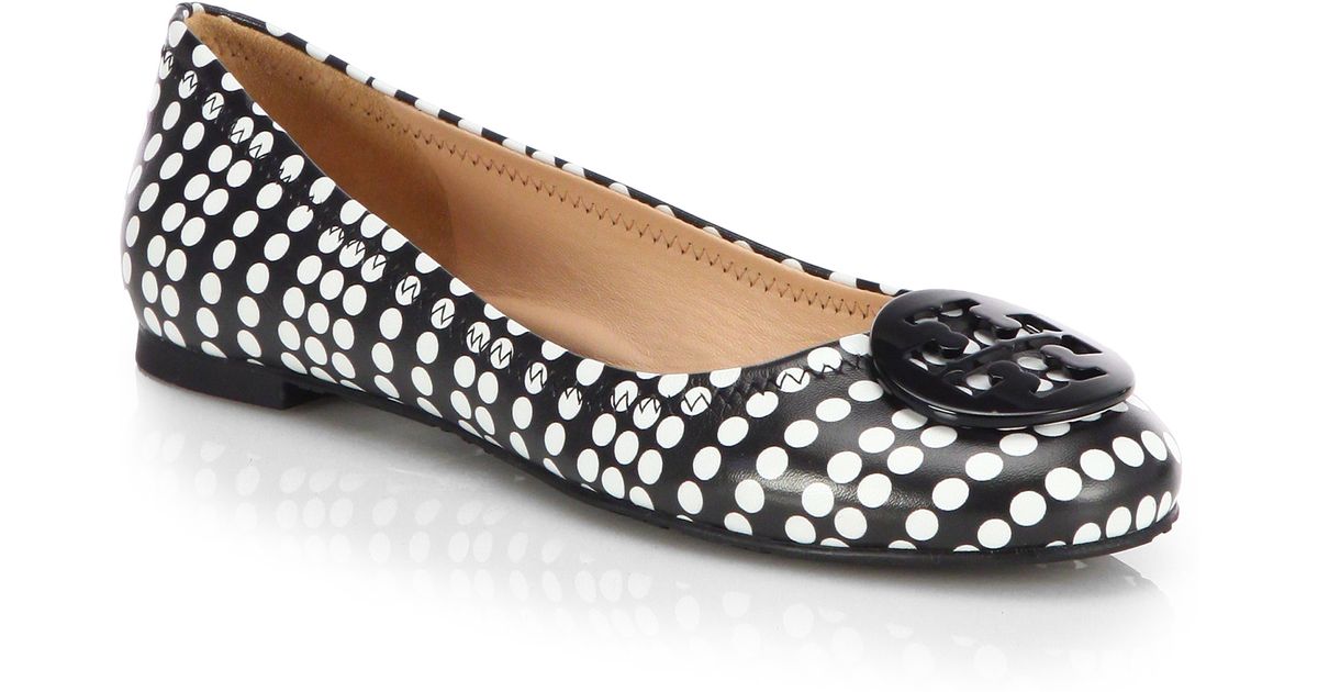 polka dot ballerina flats