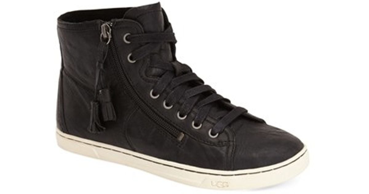 Ugg Ugg 'blaney' Tasseled High Top Sneaker in Black (BLACK/ BLACK ...