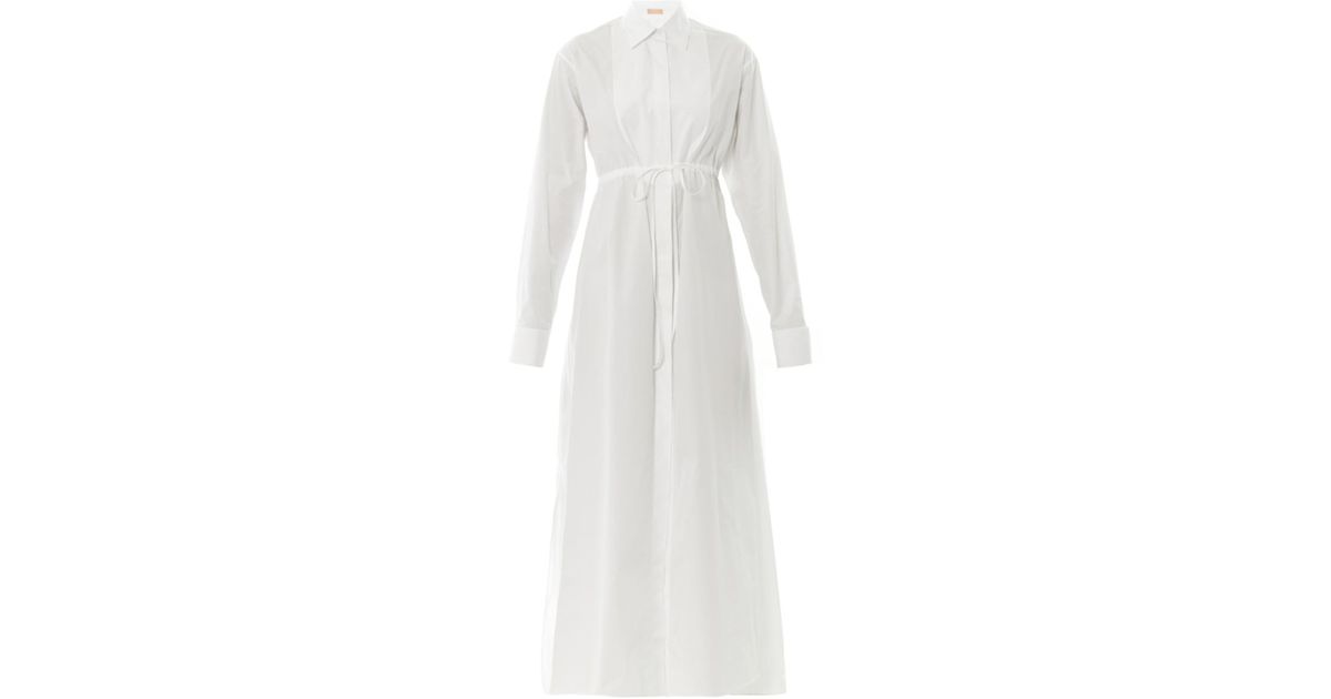 alaia cotton poplin dress