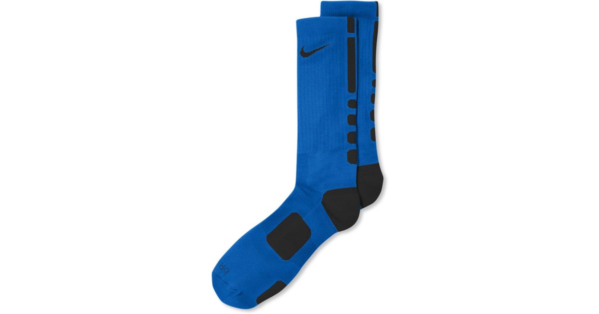 Nike Elite Basketball Mens Socks in Blue/Black (Blue) for Men | Lyst