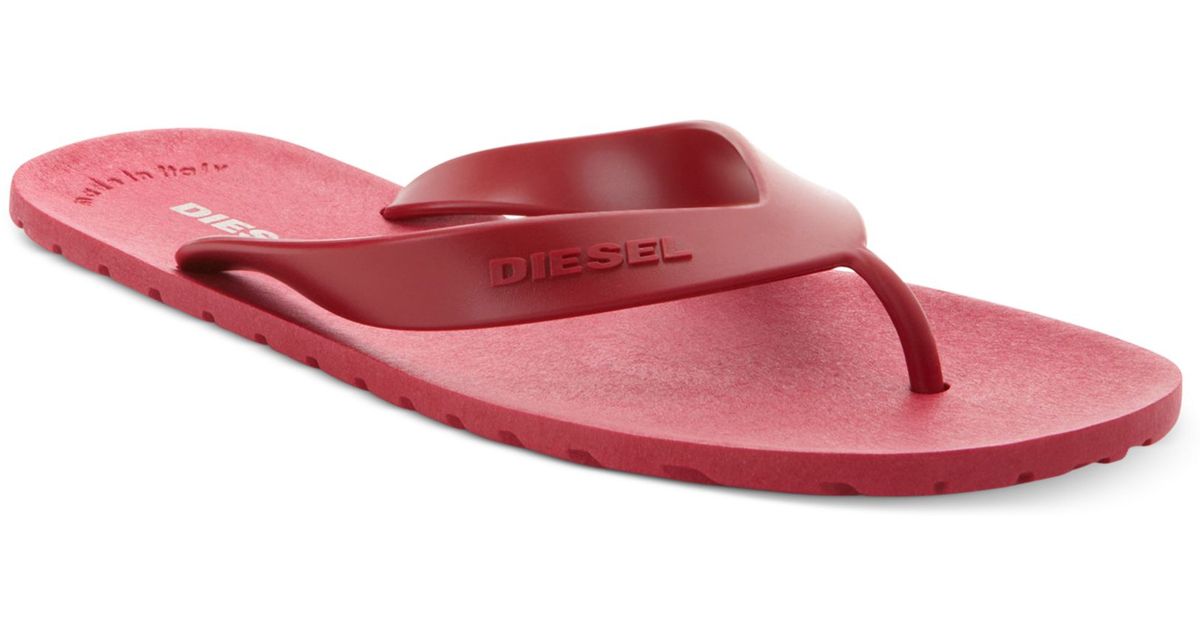 diesel splish flip flops