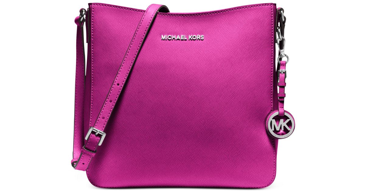 michael michael kors jet set travel large saffiano messenger bag