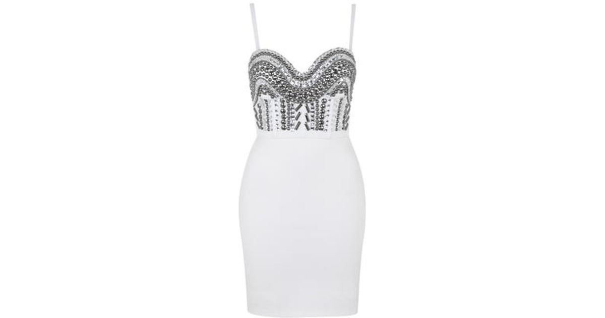 Beaded Bustier Dress