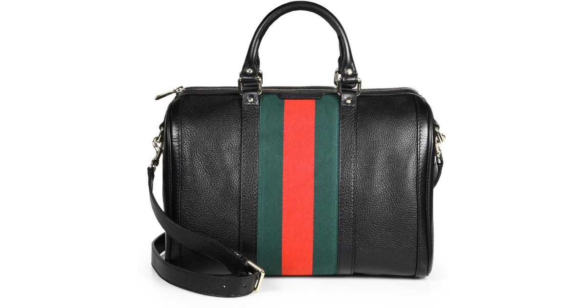 gucci black boston bag