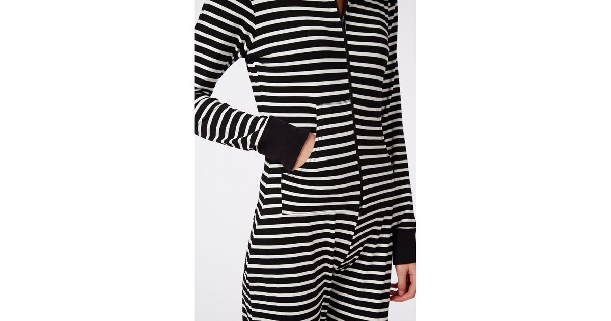 black and white striped onesie