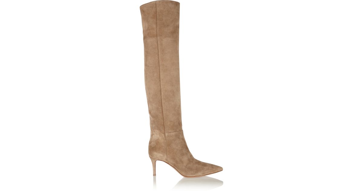gianvito rossi over the knee suede boots