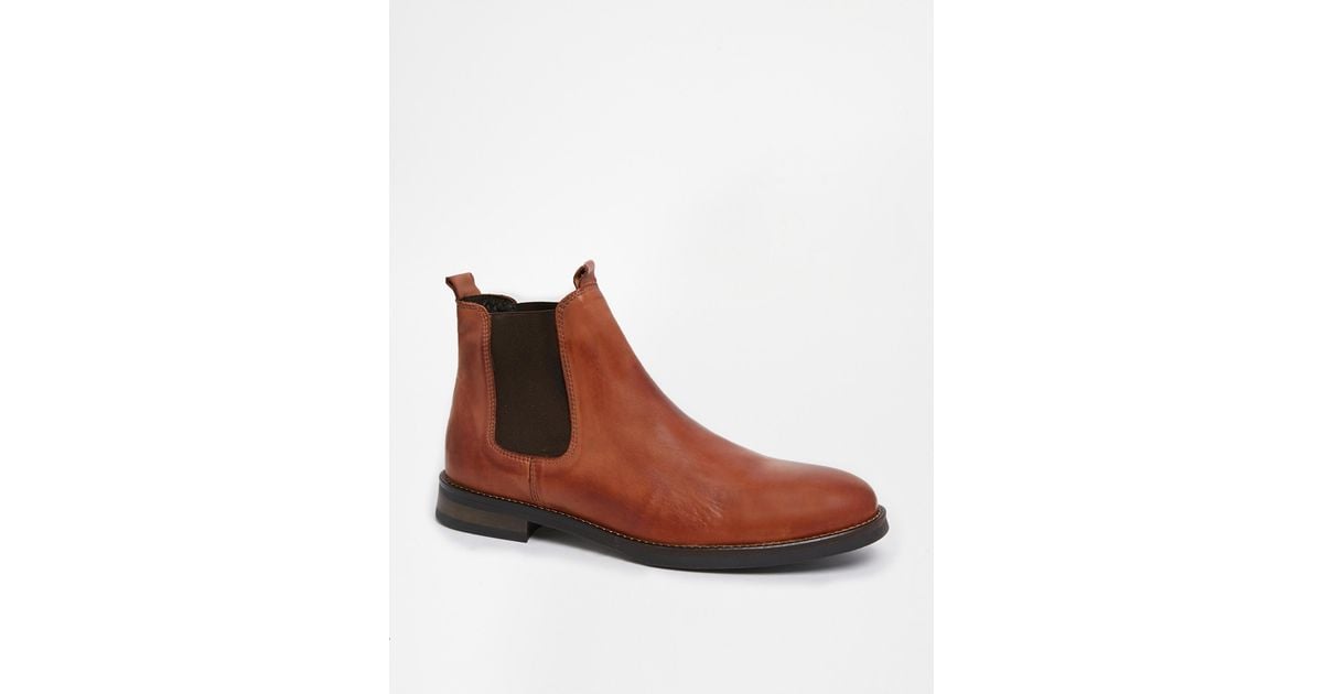 SELECTED Homme Chelsea Boots in Brown for Men | Lyst