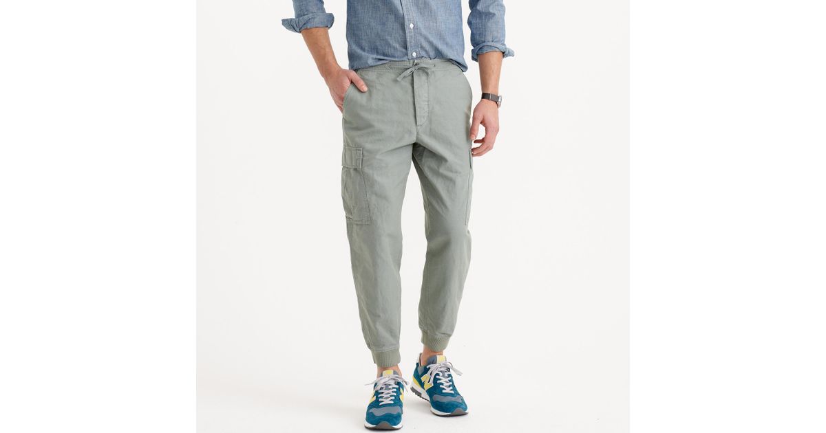 Cargo Jogger Pant In Cotton-linen 