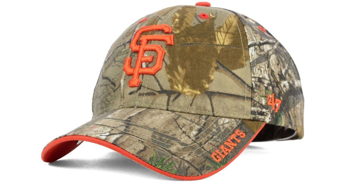 47 Brand San Francisco Giants Real Tree Frost Cap in Green for Men