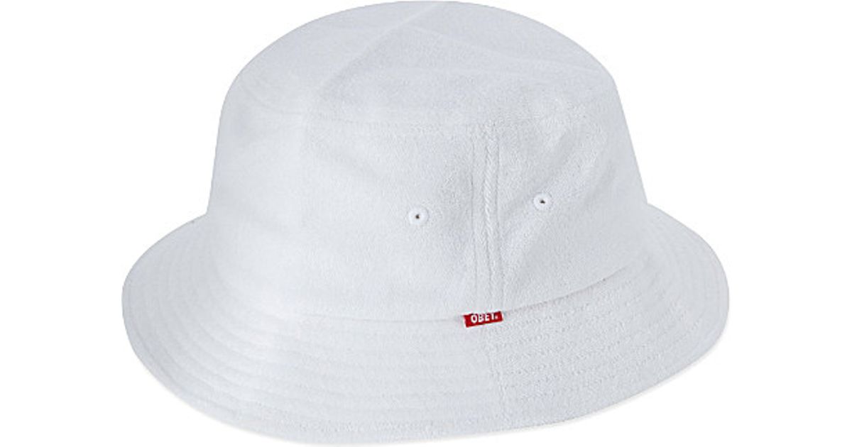 mens terry cloth bucket hat