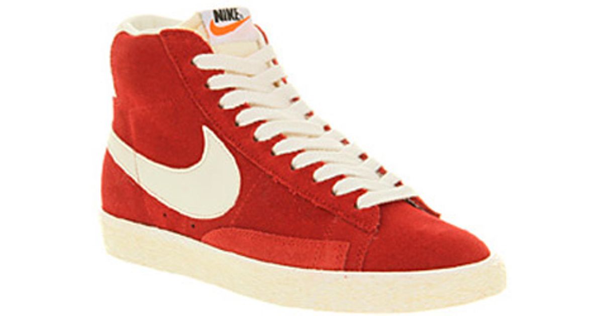 Nike Blazer Hi Suede Vintage in Red for 