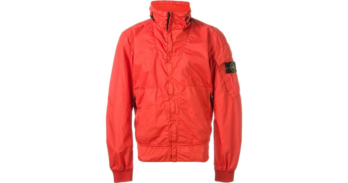 high collar windbreaker