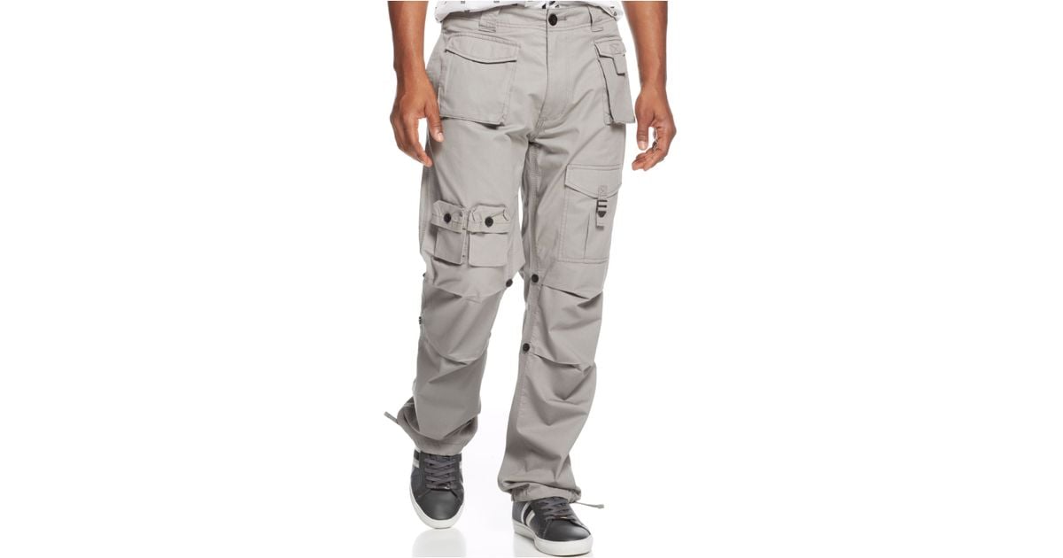 Sean John Bedford Flight Cargo Pants in Titanium (Gray) for Men | Lyst
