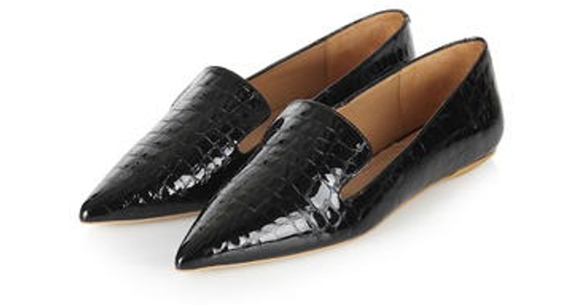 croc effect shoes