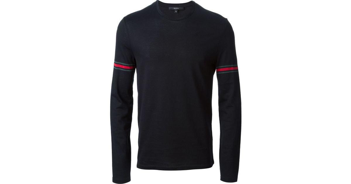 Gucci Long Sleeve T-Shirt in Black for 