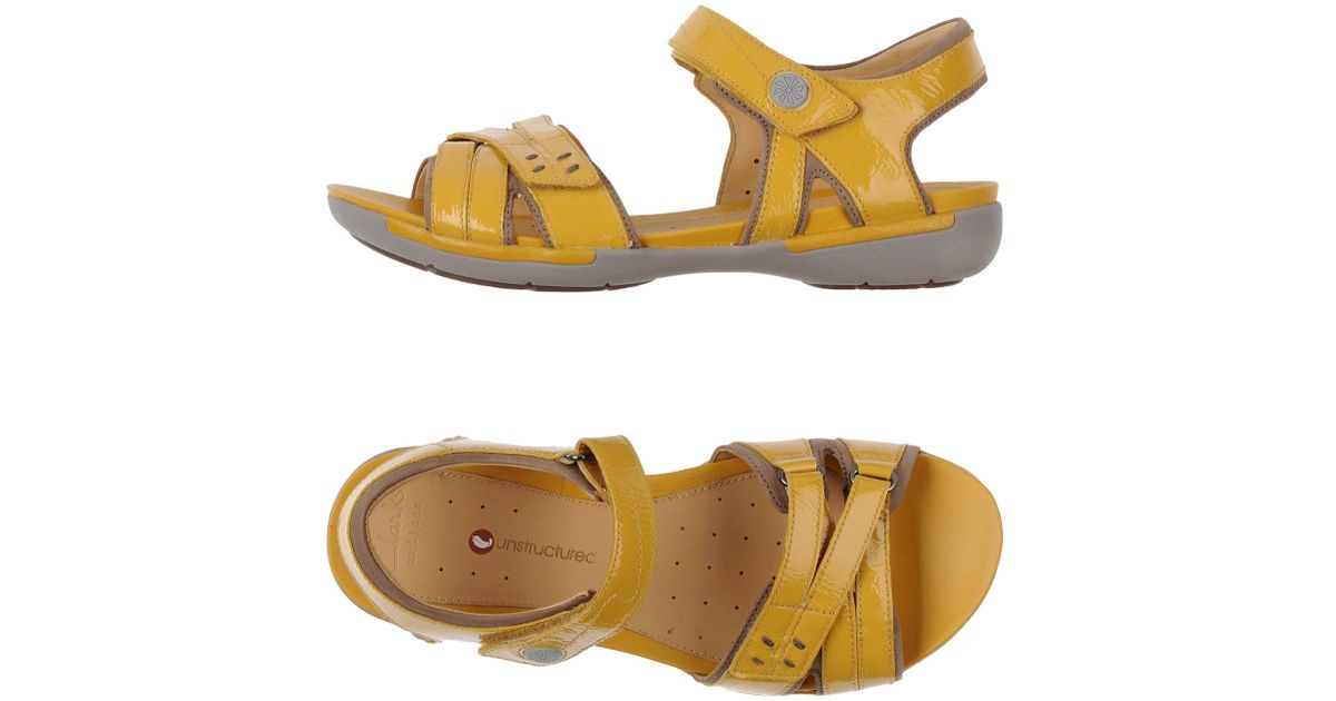 yellow clarks shoes