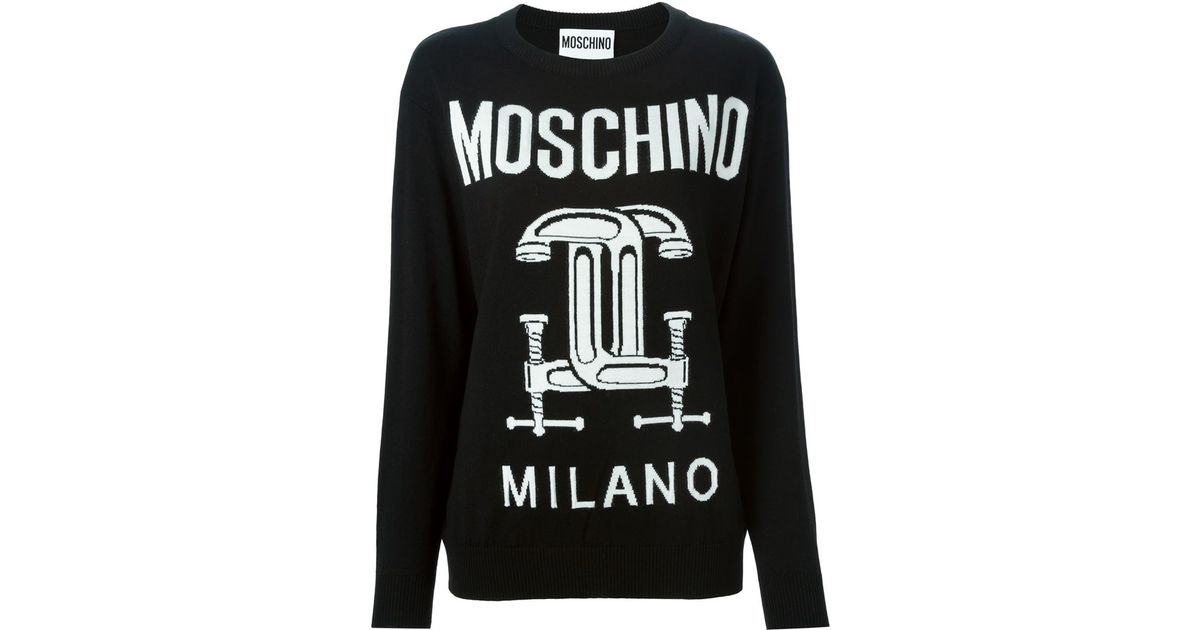 black moschino sweater