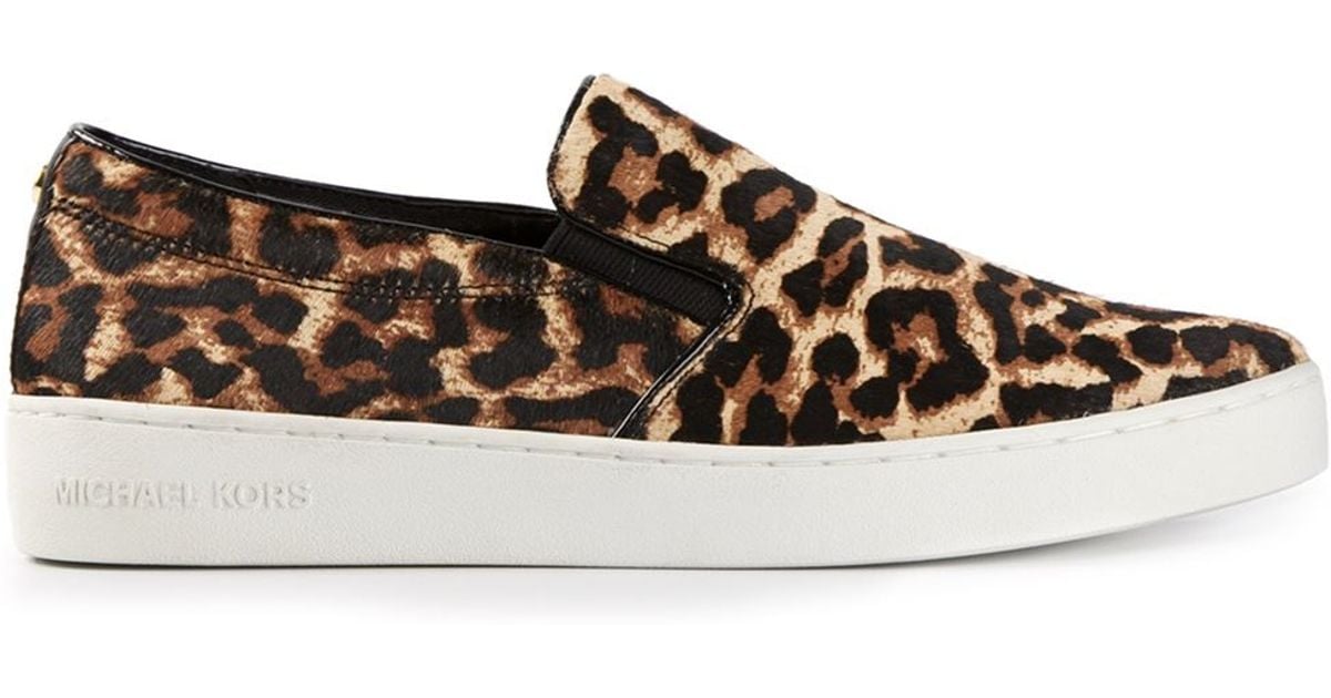 michael kors irving leopard sneakers