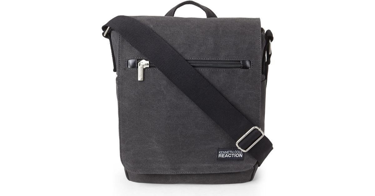 kenneth cole canvas messenger bag
