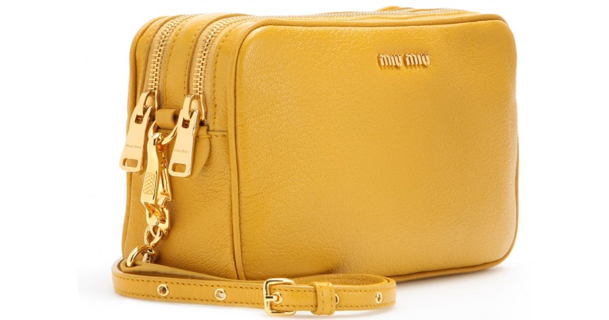 miu miu yellow bag
