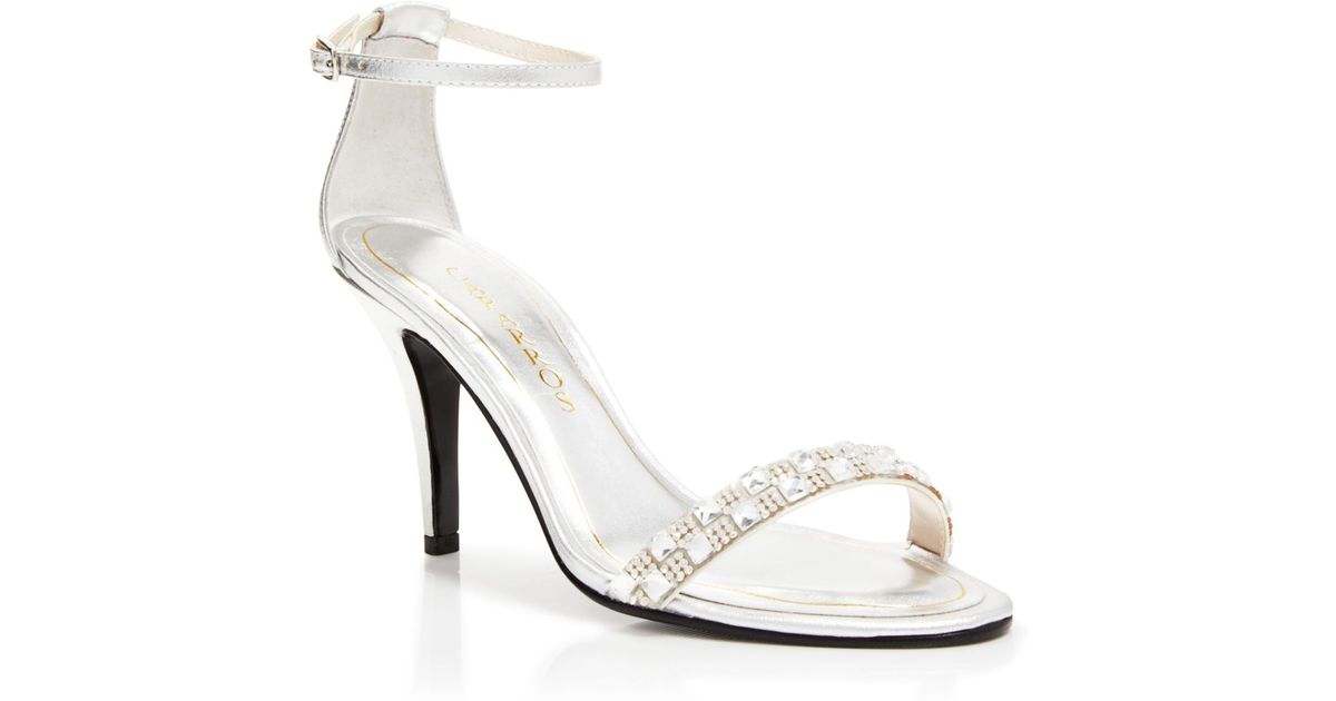 caparros silver heels