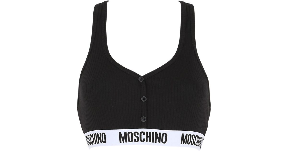 moschino crop top bra