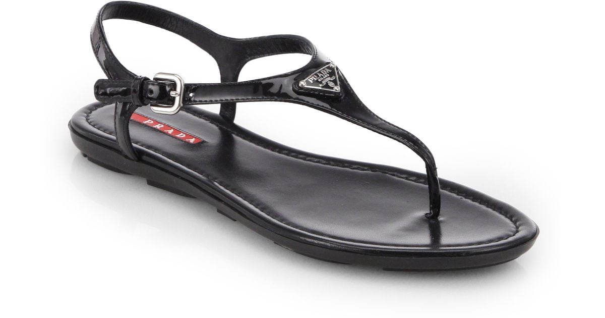 black leather t strap sandals