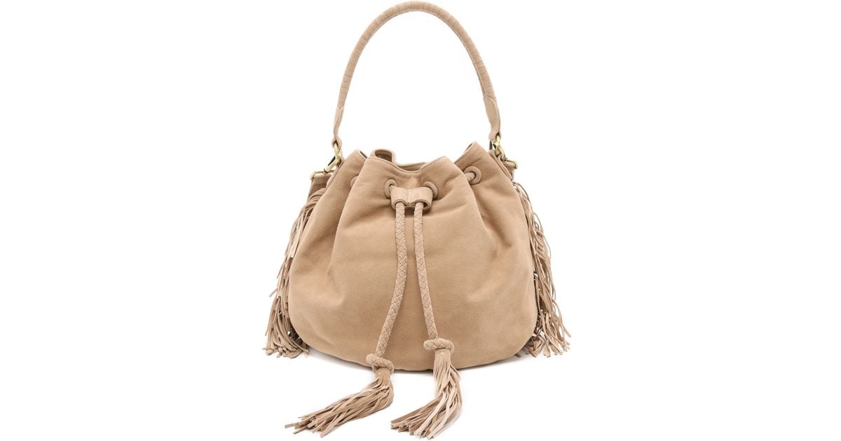 Zimmermann Natural Suede Bucket Bag