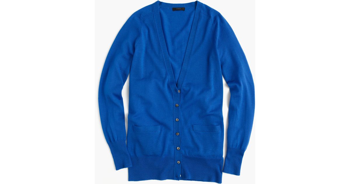 j crew classic merino wool cardigan sweater in blue bright grotto lyst j crew classic merino wool cardigan sweater in blue bright grotto lyst
