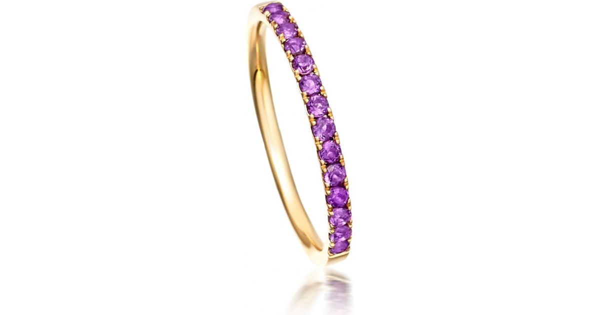 amethyst infinity ring