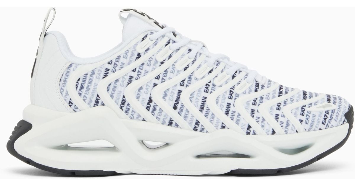 EA7 Sneakers Infinity Neo With Rubber Sole in White | Lyst UK